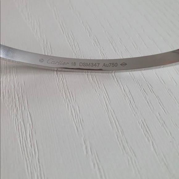 Cartier diamond paved love bracelet - Picture 4 of 5